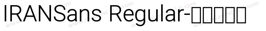 IRANSans Regular字体转换